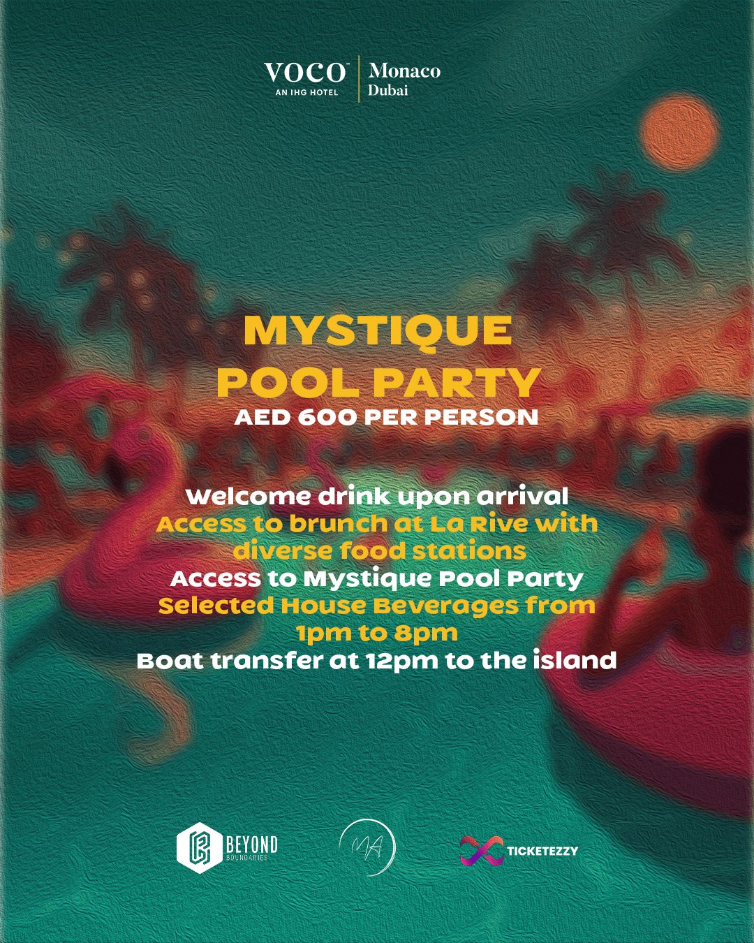 Island Brunch and Mystique Pool Party - Ticketezzy