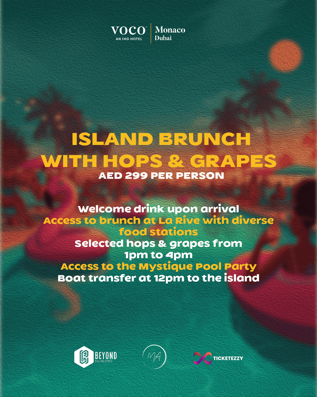 Island Brunch and Mystique Pool Party - Ticketezzy