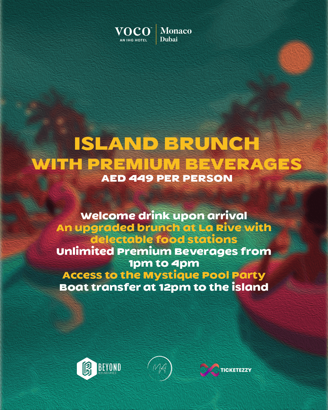 Island Brunch and Mystique Pool Party - Ticketezzy