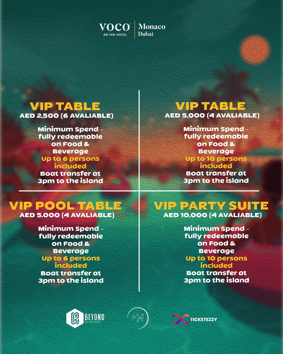 Island Brunch and Mystique Pool Party - Ticketezzy
